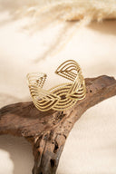 Armspange „Geometric Gold“ – Filigran & Bold