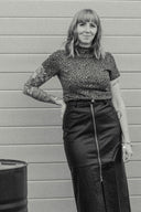 Kaya – Lederoptik-Rock mit Reißverschluss