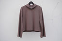Aria – Soft Highneck Longsleeve in Taupe