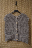 Alva - Teddyweste in Grau