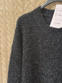 Elina – Schwarzer Glitzerpullover