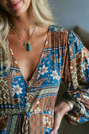 Maxikleid „Isola“ – Boho Soul in sanften Erdtönen