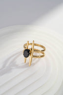 Ring „Black Gem“ – Modern & Elegant