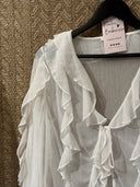 Siena – Volantbluse mit Bindeschleife