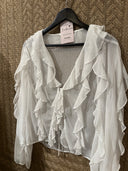 Siena – Volantbluse mit Bindeschleife