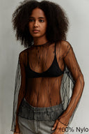 Mesh Bluse „Noir“ – bold, sheer & unapologetically you
