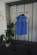 Skye — Blaue Blazer-Weste